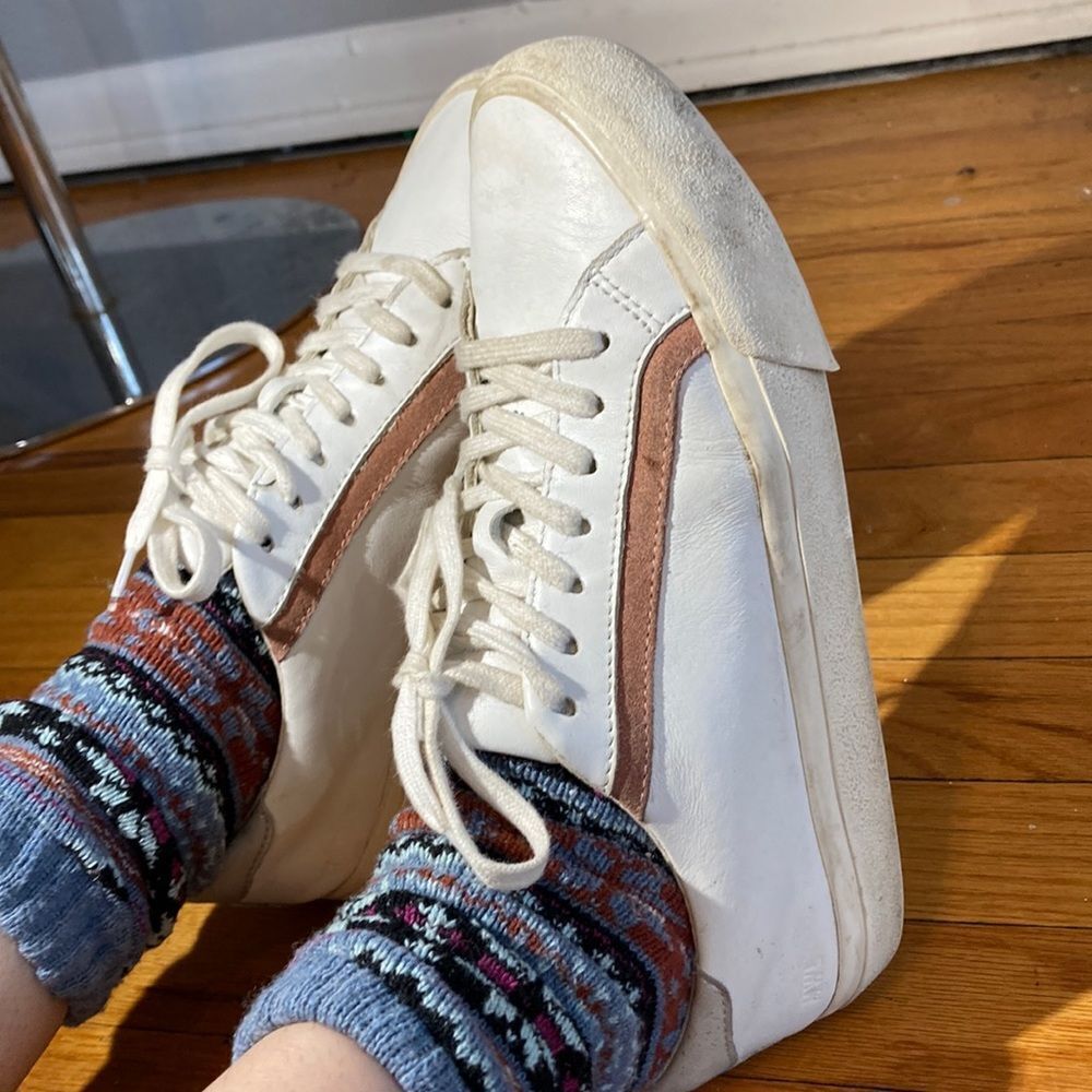 MADEWELL 100% leather lace up unisex MENS size 7 womens 8.5